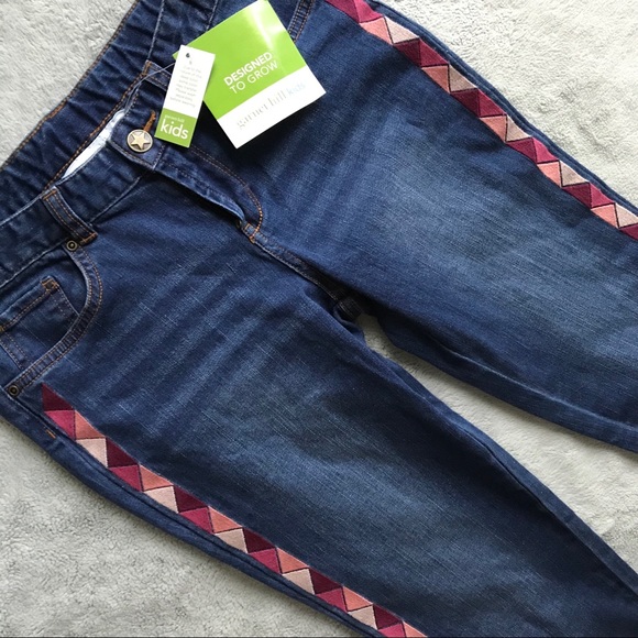 Garnet Hill Other - NWT Garnet Hill Girls Embroidered Skinny Jeans